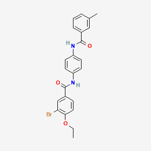 3-bromo-4-ethoxy-N-{4-[(3-methylbenzoyl)amino]phenyl}benzamide