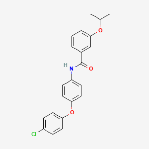 N-[4-(4-chlorophenoxy)phenyl]-3-(propan-2-yloxy)benzamide