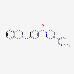 2-({4-[4-(4-FLUOROPHENYL)PIPERAZINE-1-CARBONYL]PHENYL}METHYL)-1,2,3,4-TETRAHYDROISOQUINOLINE