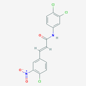 (2E)-3-(4-chloro-3-nitrophenyl)-N-(3,4-dichlorophenyl)prop-2-enamide