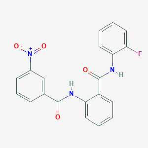 N-(2-fluorophenyl)-2-[(3-nitrobenzoyl)amino]benzamide