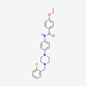 N-{4-[4-(2-chlorobenzyl)-1-piperazinyl]phenyl}-4-ethoxybenzamide