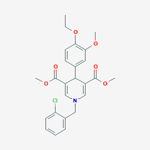 dimethyl 1-(2-chlorobenzyl)-4-(4-ethoxy-3-methoxyphenyl)-1,4-dihydro-3,5-pyridinedicarboxylate