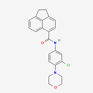 N-[3-chloro-4-(4-morpholinyl)phenyl]-1,2-dihydro-5-acenaphthylenecarboxamide