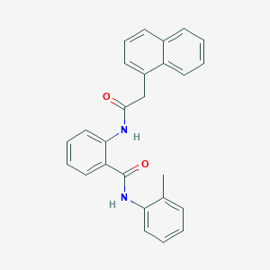 molecular formula C26H22N2O2 B3641199 N-(2-methylphenyl)-2-[(1-naphthylacetyl)amino]benzamide 