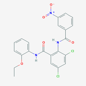 3,5-dichloro-N-(2-ethoxyphenyl)-2-[(3-nitrobenzoyl)amino]benzamide