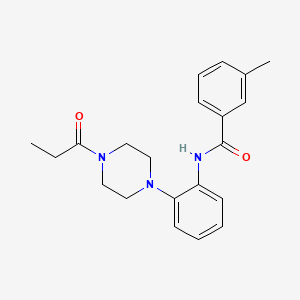 3-methyl-N-[2-(4-propionyl-1-piperazinyl)phenyl]benzamide