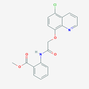 Methyl 2-[[2-(5-chloroquinolin-8-yl)oxyacetyl]amino]benzoate