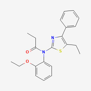 N-(2-ethoxyphenyl)-N-(5-ethyl-4-phenyl-1,3-thiazol-2-yl)propanamide