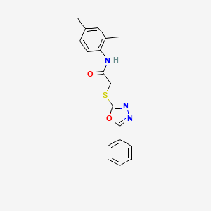 2-{[5-(4-tert-butylphenyl)-1,3,4-oxadiazol-2-yl]thio}-N-(2,4-dimethylphenyl)acetamide