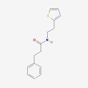 molecular formula C15H17NOS B364135 3-phenyl-N-[2-(thiophen-2-yl)ethyl]propanamide CAS No. 99329-48-3