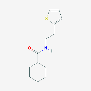 N-[2-(thiophen-2-yl)ethyl]cyclohexanecarboxamide