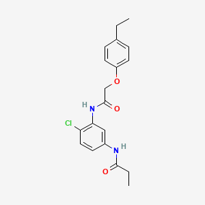 N-(4-chloro-3-{[(4-ethylphenoxy)acetyl]amino}phenyl)propanamide