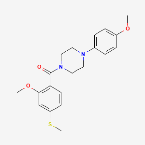 1-[2-methoxy-4-(methylthio)benzoyl]-4-(4-methoxyphenyl)piperazine