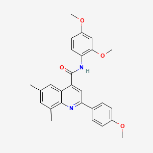 N-(2,4-dimethoxyphenyl)-2-(4-methoxyphenyl)-6,8-dimethyl-4-quinolinecarboxamide