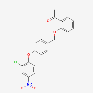 1-(2-{[4-(2-chloro-4-nitrophenoxy)benzyl]oxy}phenyl)ethanone