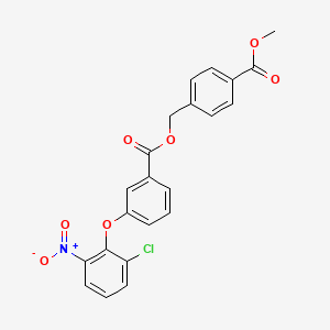 4-(methoxycarbonyl)benzyl 3-(2-chloro-6-nitrophenoxy)benzoate