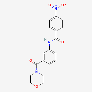 N-[3-(morpholine-4-carbonyl)phenyl]-4-nitrobenzamide