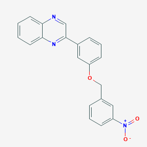 2-{3-[(3-nitrobenzyl)oxy]phenyl}quinoxaline