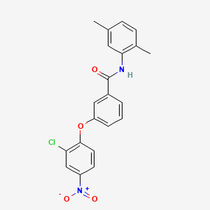 3-(2-chloro-4-nitrophenoxy)-N-(2,5-dimethylphenyl)benzamide