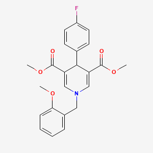 dimethyl 4-(4-fluorophenyl)-1-(2-methoxybenzyl)-1,4-dihydro-3,5-pyridinedicarboxylate