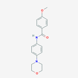 molecular formula C18H20N2O3 B364160 4-methoxy-N-(4-morpholinophenyl)benzamide CAS No. 342596-73-0
