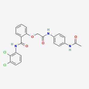 2-(2-{[4-(acetylamino)phenyl]amino}-2-oxoethoxy)-N-(2,3-dichlorophenyl)benzamide