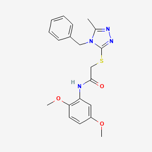 2-[(4-benzyl-5-methyl-4H-1,2,4-triazol-3-yl)thio]-N-(2,5-dimethoxyphenyl)acetamide