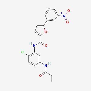 N-[2-chloro-5-(propionylamino)phenyl]-5-(3-nitrophenyl)-2-furamide