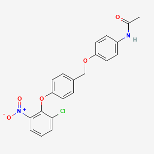 N-(4-{[4-(2-chloro-6-nitrophenoxy)benzyl]oxy}phenyl)acetamide