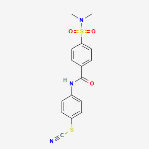 4-({4-[(dimethylamino)sulfonyl]benzoyl}amino)phenyl thiocyanate