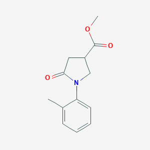 molecular formula C13H15NO3 B364172 1-(2-甲基苯基)-5-氧代吡咯烷-3-羧酸甲酯 CAS No. 63675-13-8