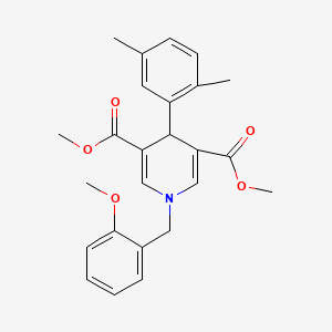 dimethyl 4-(2,5-dimethylphenyl)-1-(2-methoxybenzyl)-1,4-dihydro-3,5-pyridinedicarboxylate