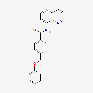 molecular formula C23H18N2O2 B3641740 4-(phenoxymethyl)-N-8-quinolinylbenzamide 