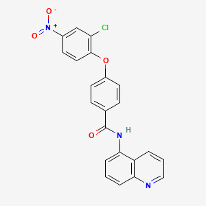 4-(2-chloro-4-nitrophenoxy)-N-5-quinolinylbenzamide