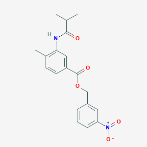 3-nitrobenzyl 3-(isobutyrylamino)-4-methylbenzoate