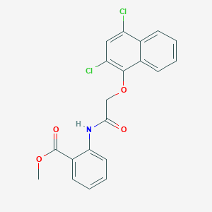 Methyl 2-[[2-(2,4-dichloronaphthalen-1-yl)oxyacetyl]amino]benzoate