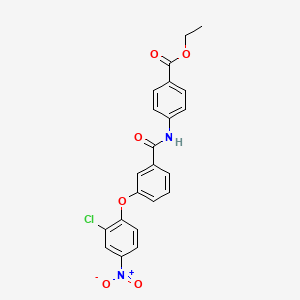 ethyl 4-{[3-(2-chloro-4-nitrophenoxy)benzoyl]amino}benzoate