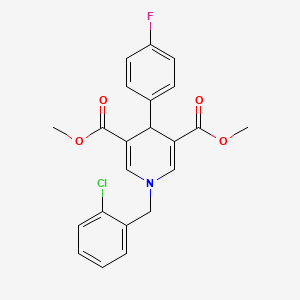 dimethyl 1-(2-chlorobenzyl)-4-(4-fluorophenyl)-1,4-dihydro-3,5-pyridinedicarboxylate