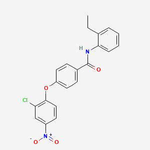 4-(2-chloro-4-nitrophenoxy)-N-(2-ethylphenyl)benzamide