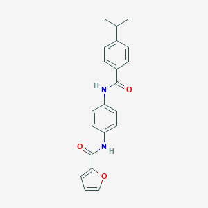 molecular formula C21H20N2O3 B364191 N-{4-[4-(propan-2-yl)benzamido]phenyl}furan-2-carboxamide CAS No. 797806-81-6