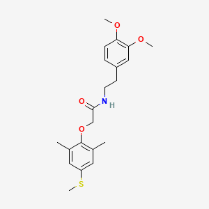 N-[2-(3,4-dimethoxyphenyl)ethyl]-2-[2,6-dimethyl-4-(methylthio)phenoxy]acetamide