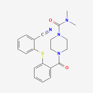 4-{2-[(2-cyanophenyl)thio]benzoyl}-N,N-dimethyl-1-piperazinecarboxamide