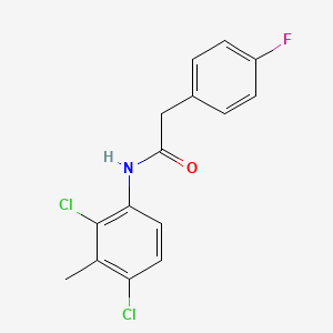 N-(2,4-dichloro-3-methylphenyl)-2-(4-fluorophenyl)acetamide