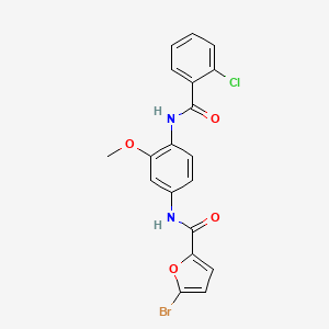 5-BROMO-N-[4-(2-CHLOROBENZAMIDO)-3-METHOXYPHENYL]FURAN-2-CARBOXAMIDE