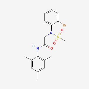 N~2~-(2-bromophenyl)-N~1~-mesityl-N~2~-(methylsulfonyl)glycinamide