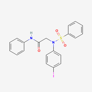 N~2~-(4-iodophenyl)-N~1~-phenyl-N~2~-(phenylsulfonyl)glycinamide