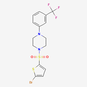 1-[(5-bromo-2-thienyl)sulfonyl]-4-[3-(trifluoromethyl)phenyl]piperazine