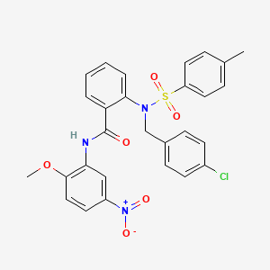 2-{(4-chlorobenzyl)[(4-methylphenyl)sulfonyl]amino}-N-(2-methoxy-5-nitrophenyl)benzamide