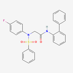 N~1~-2-biphenylyl-N~2~-(4-fluorophenyl)-N~2~-(phenylsulfonyl)glycinamide